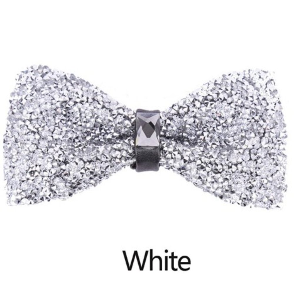 NEW Rhinestone Glitter Bow-Tie - Adjustable & Multiple Colors Available! - Picture 8 of 9